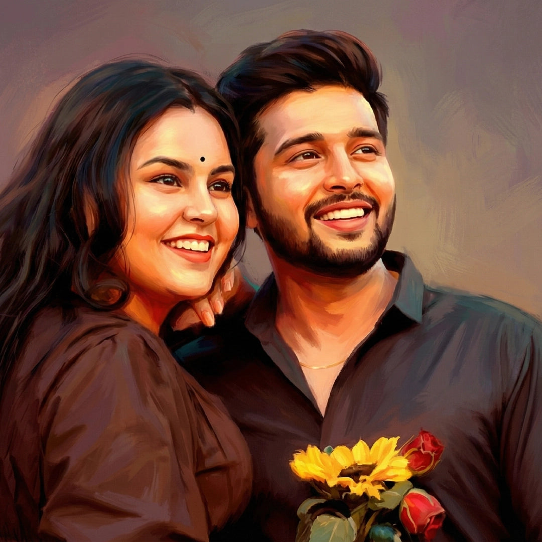 Personalized Photo to Canvas Painting – Realistic Digital Art Wall Portrait for Gifting